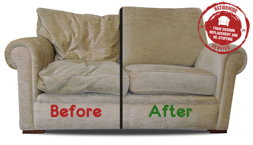 before and after Sofa & Chair Repairs